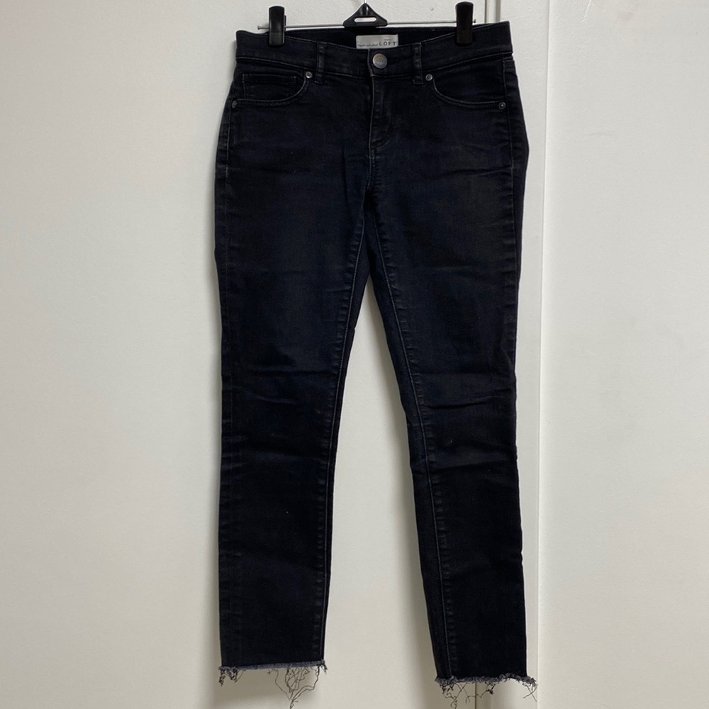 LOFT black washed denim, Sz 25/0